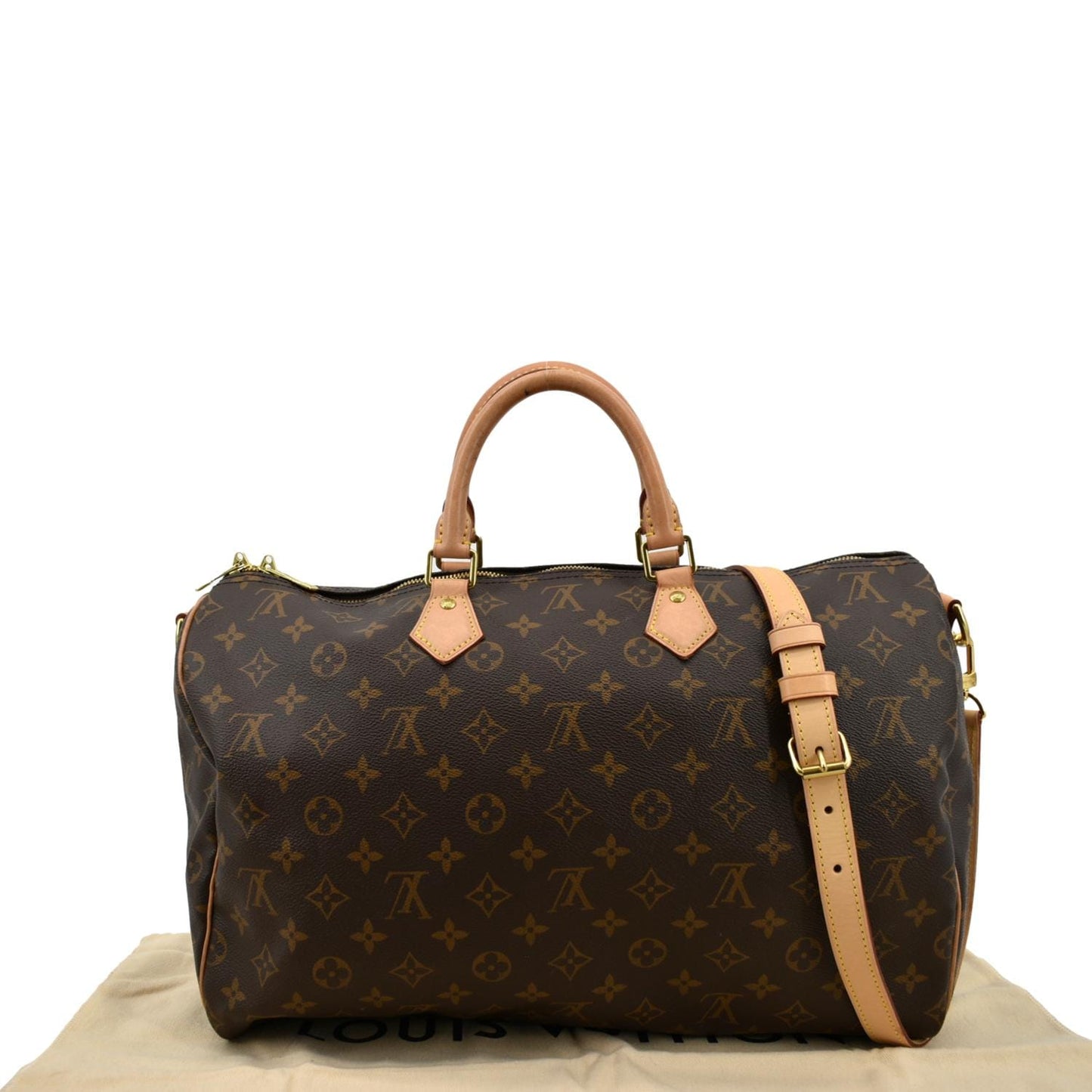 LOUIS VUITTON  40 Bandouliere Monogram Canvas Shoulder Bag Brown