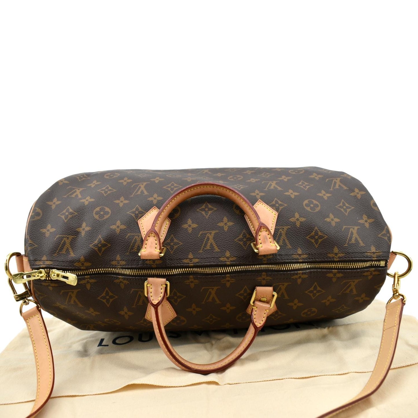 LOUIS VUITTON  40 Bandouliere Monogram Canvas Shoulder Bag Brown