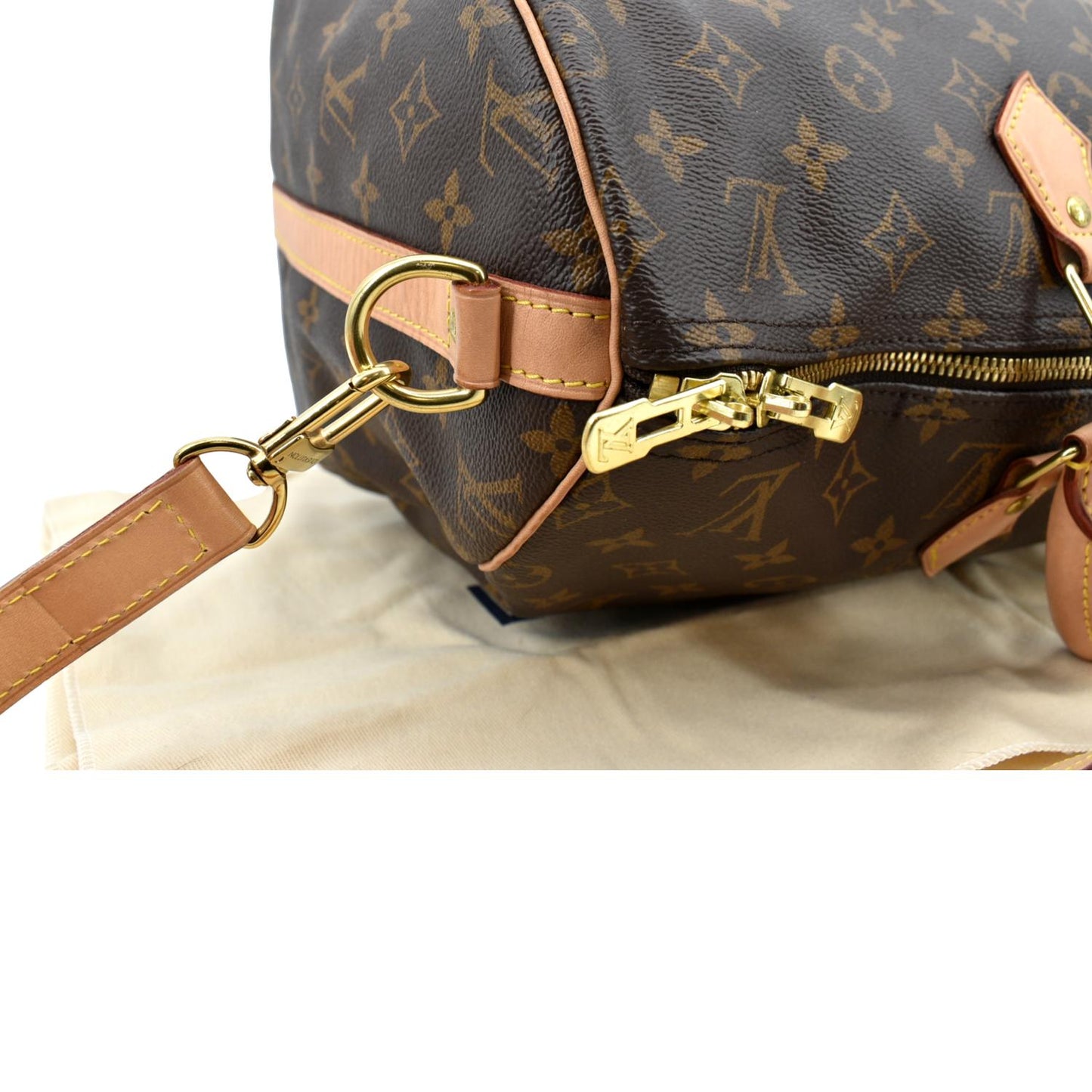 LOUIS VUITTON  40 Bandouliere Monogram Canvas Shoulder Bag Brown