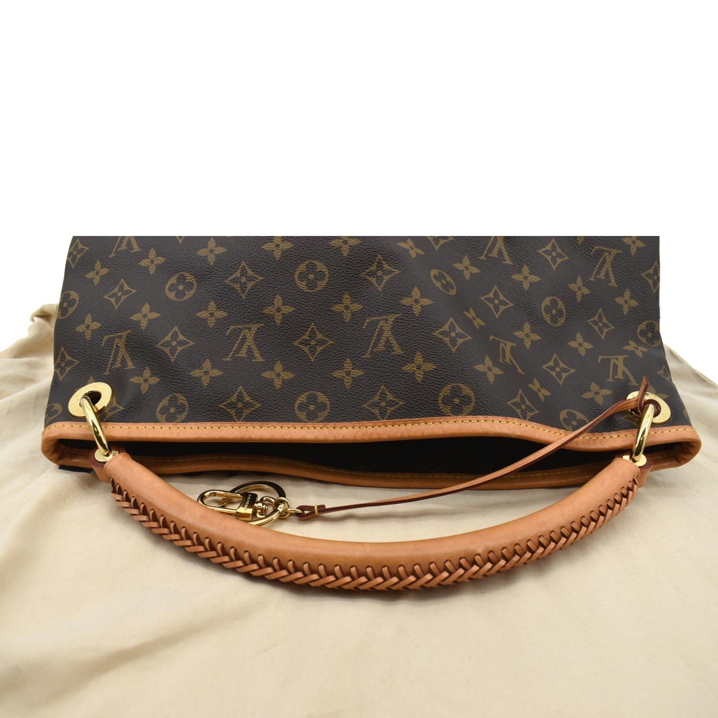 LOUIS VUITTON  Artsy MM Monogram Canvas Hobo Bag Brown