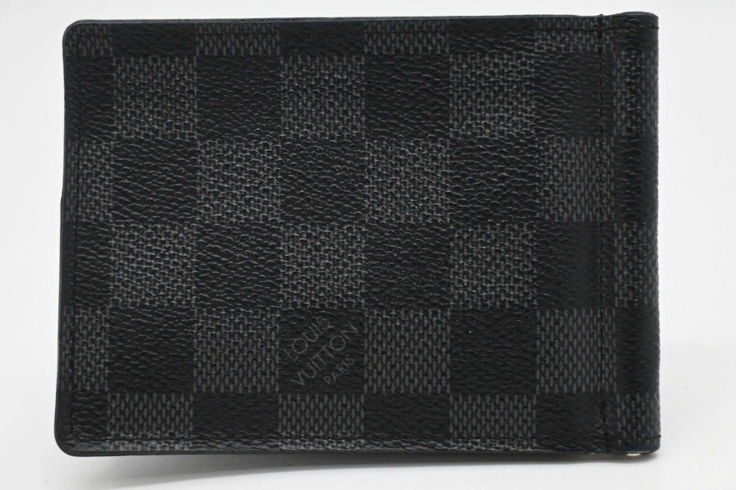 Louis Vuitton Money Clip Wallet in Damier Graphite Canvas