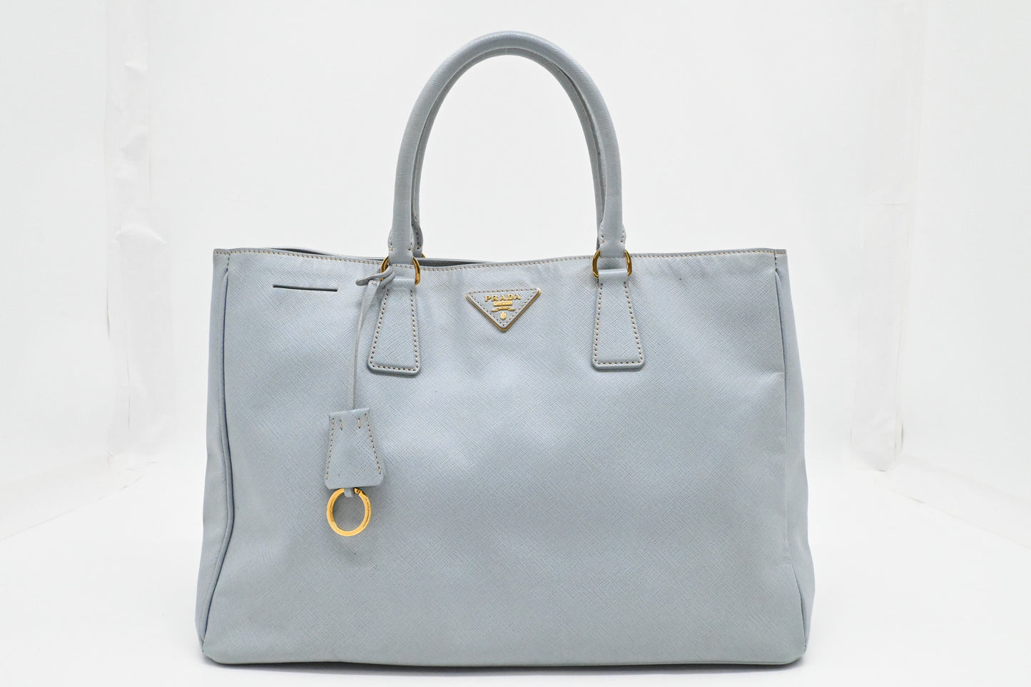 Prada Large Galleria in Light Blue Saffiano Leather