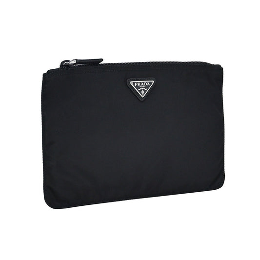 Prada Nero Tessuto Flat Pouch [Clearance Sale]