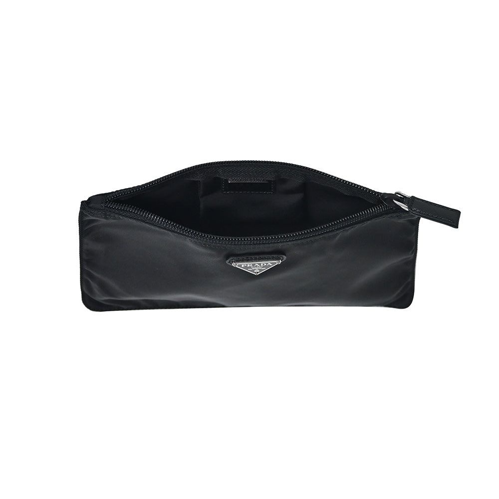 Prada Nero Tessuto Flat Pouch [Clearance Sale]
