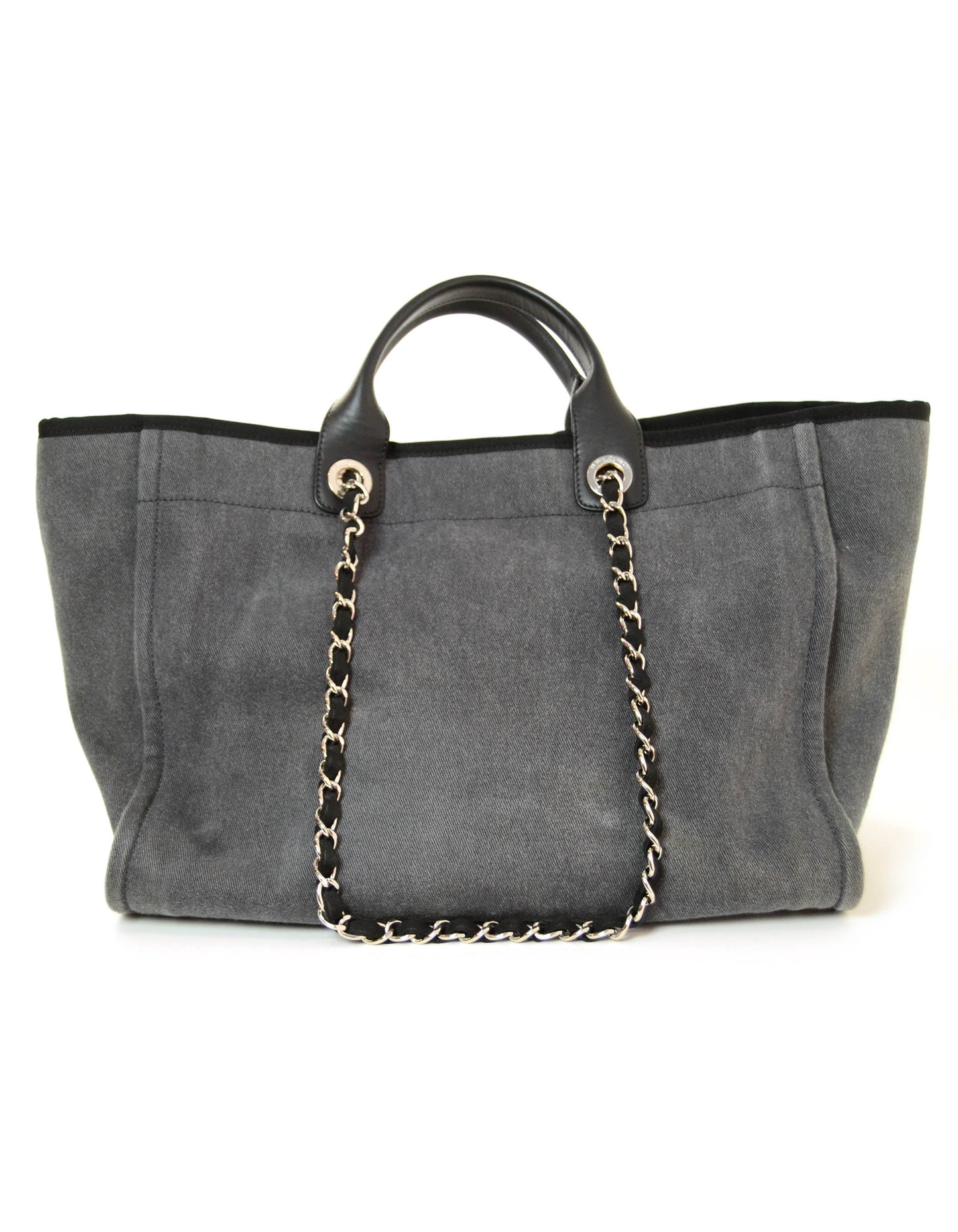 Chanel Black Large Sequins Deauville Tote Bag