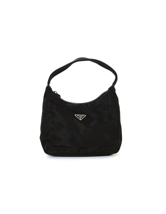 Prada  Black Nylon Mini Handbag
