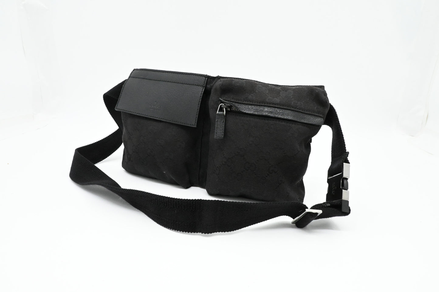 Gucci Bumbag in Black GG Canvas