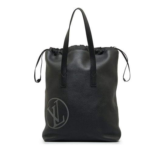 Black Louis Vuitton Taurillon Light Cabas Tote Bag