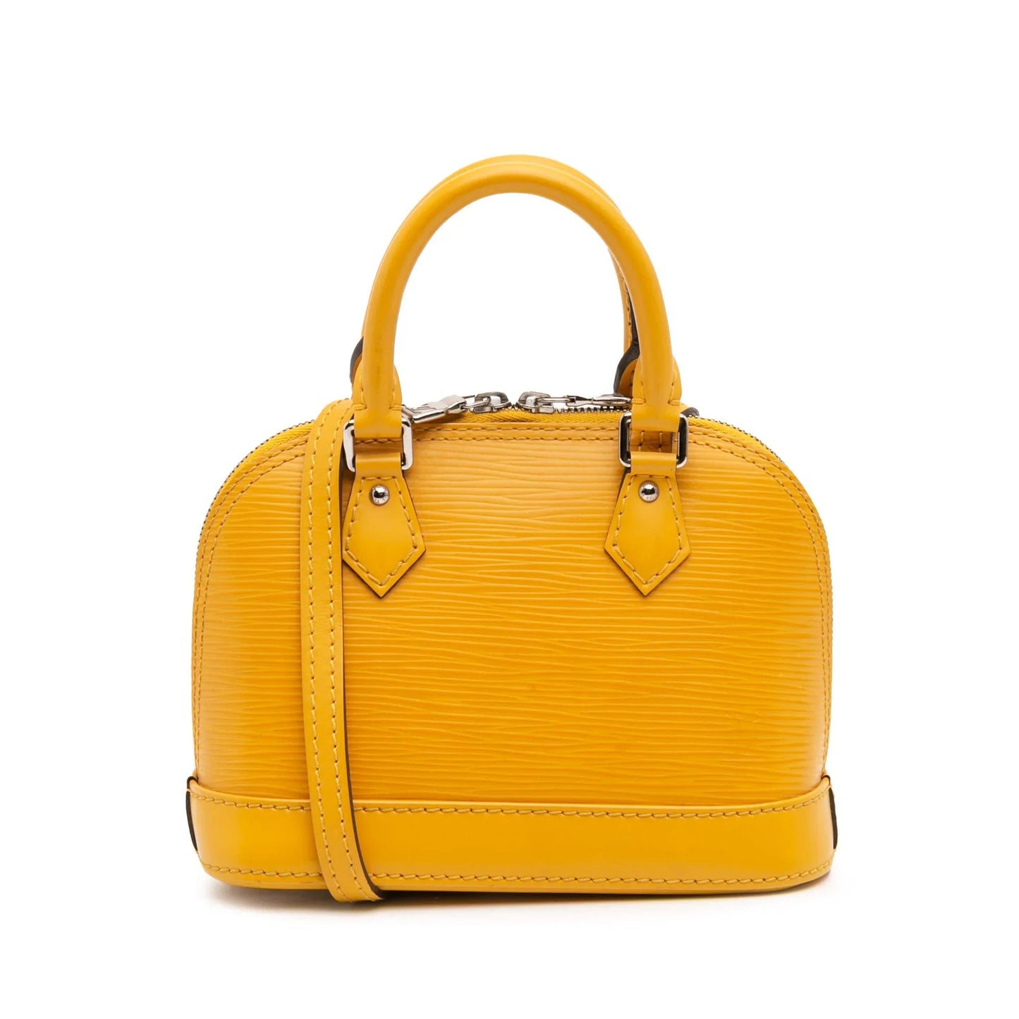 Yellow Louis Vuitton Epi Nano Alma Satchel