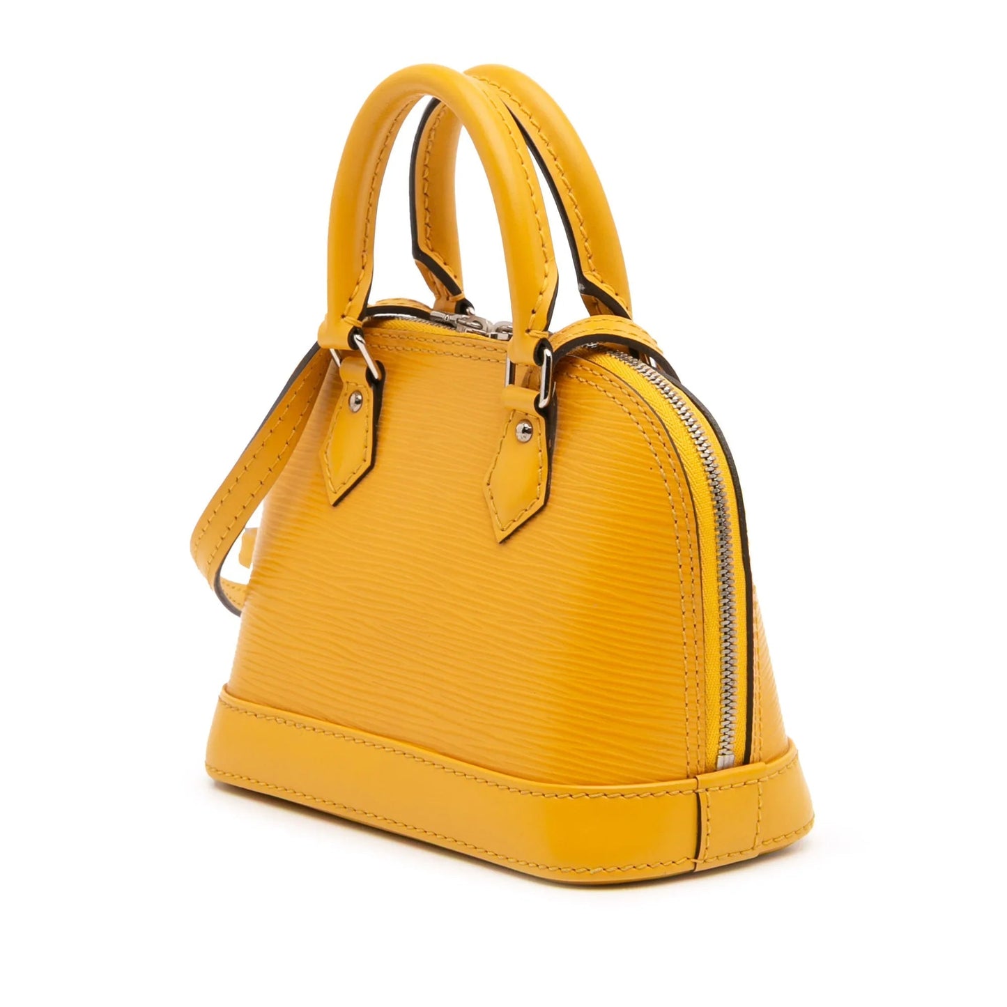 Yellow Louis Vuitton Epi Nano Alma Satchel