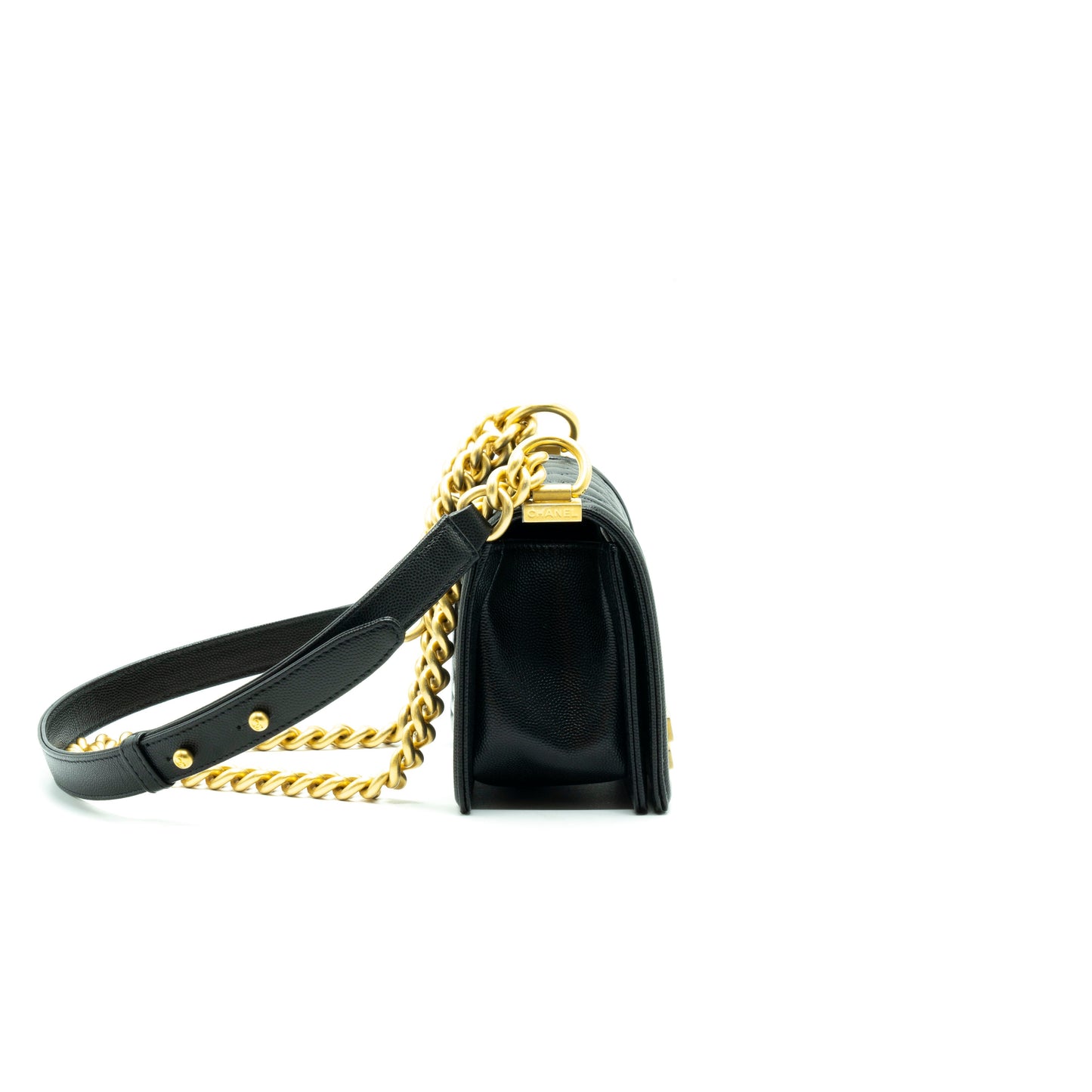 Chanel Small Leboy Cavier Black GHW Handbag