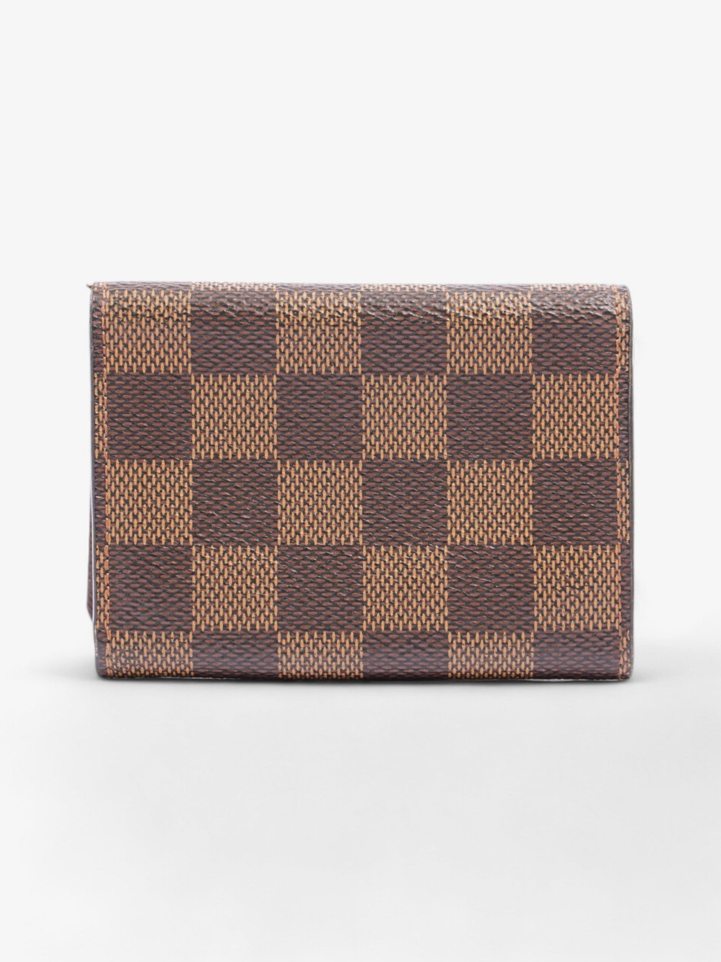 Louis Vuitton Card Case Holder Damier Ebene Coated Canvas