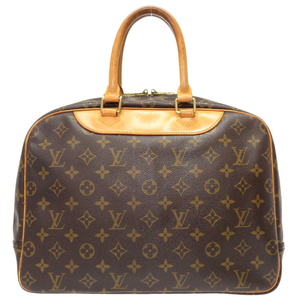 LOUIS VUITTON Handbag Monogram canvas Brown Monogram Deauville unisex(Unisex)