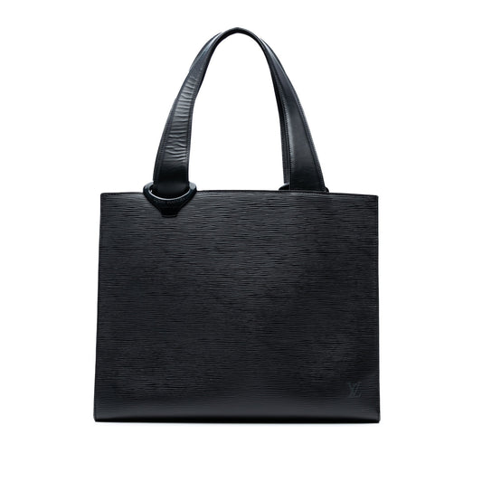 Black Louis Vuitton Epi Gemeaux Tote Bag