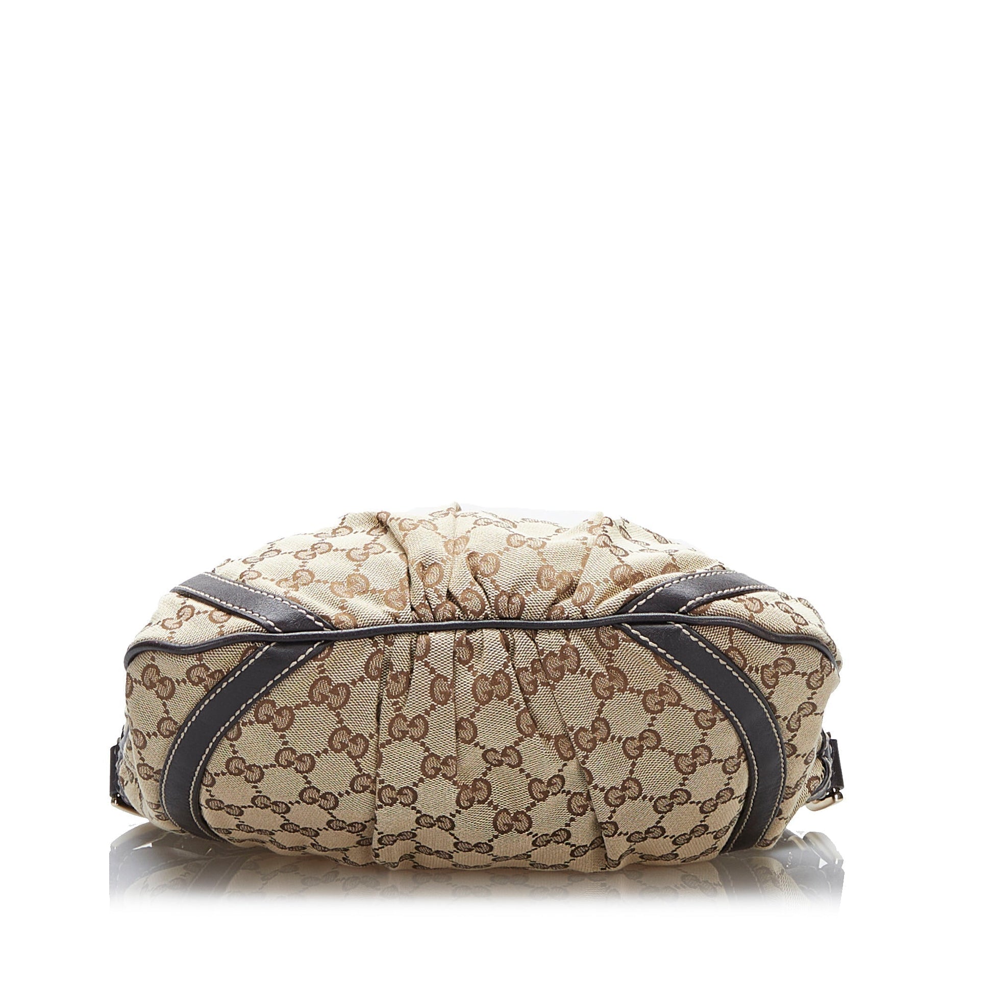Gucci Abbey Leather Canvas Crossbody