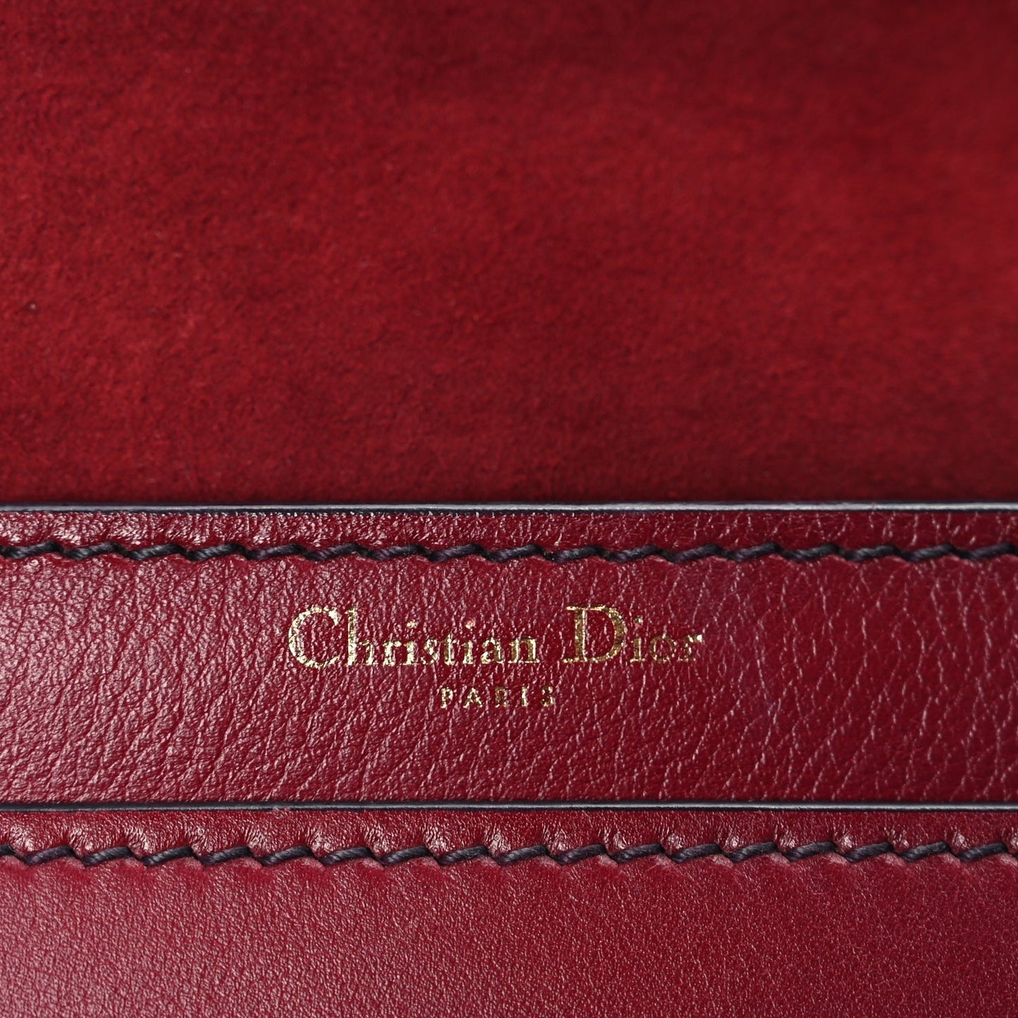 Christian Dior Calfskin J'Adior Chain Flap Bag Red