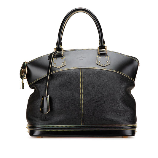 Black Louis Vuitton Suhali Lockit PM Handbag