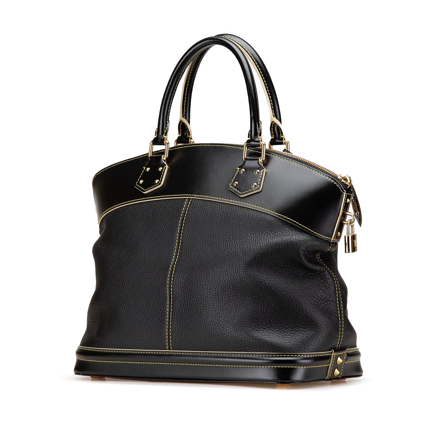 Black Louis Vuitton Suhali Lockit PM Handbag