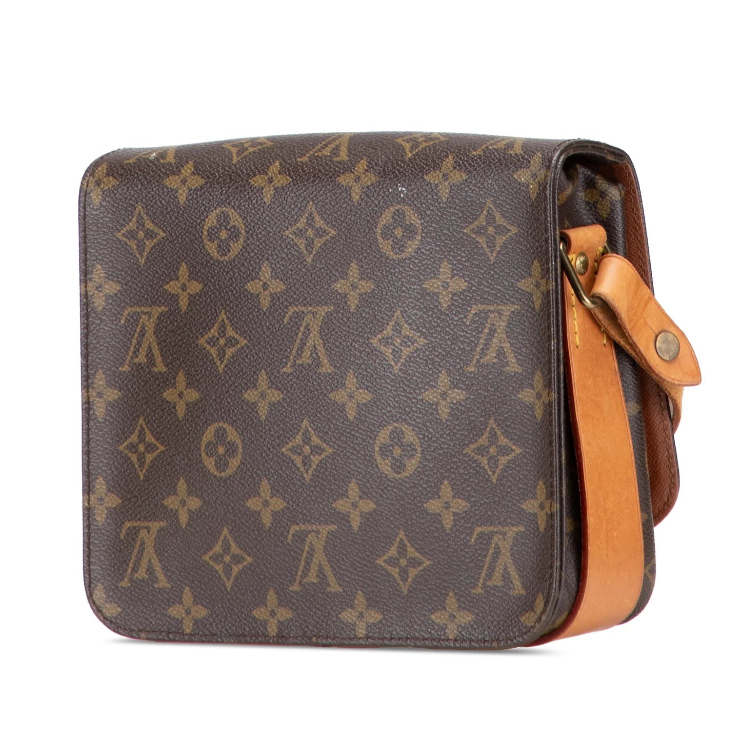 Brown Louis Vuitton Monogram Cartouchiere MM Crossbody Bag