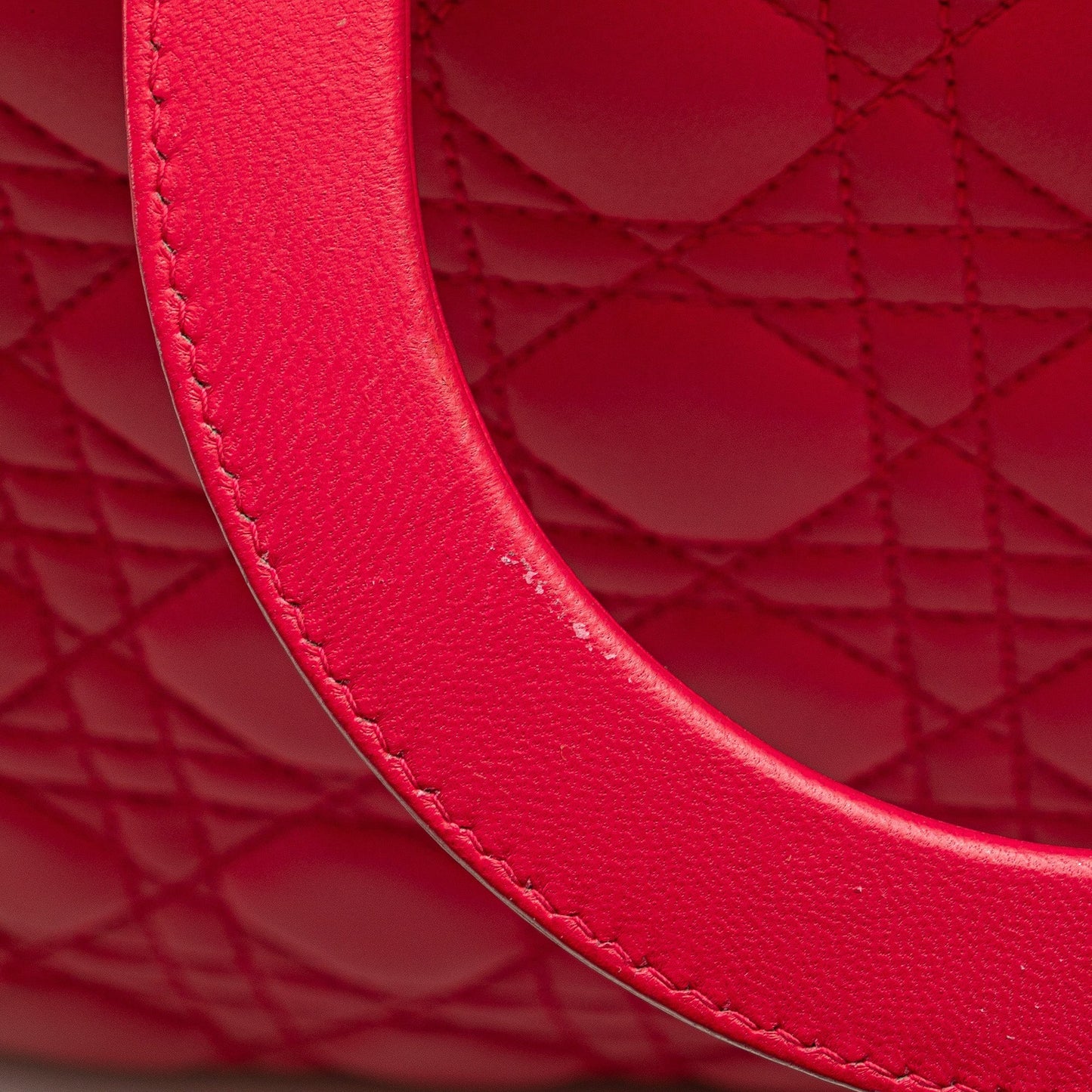 Pink Dior Large Lambskin Cannage Lady Dior Satchel