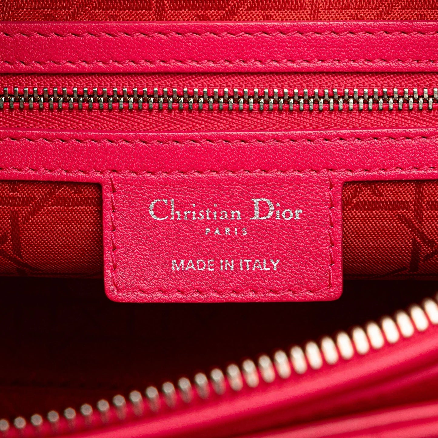 Pink Dior Large Lambskin Cannage Lady Dior Satchel