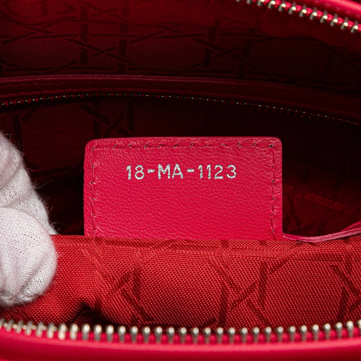 Pink Dior Large Lambskin Cannage Lady Dior Satchel