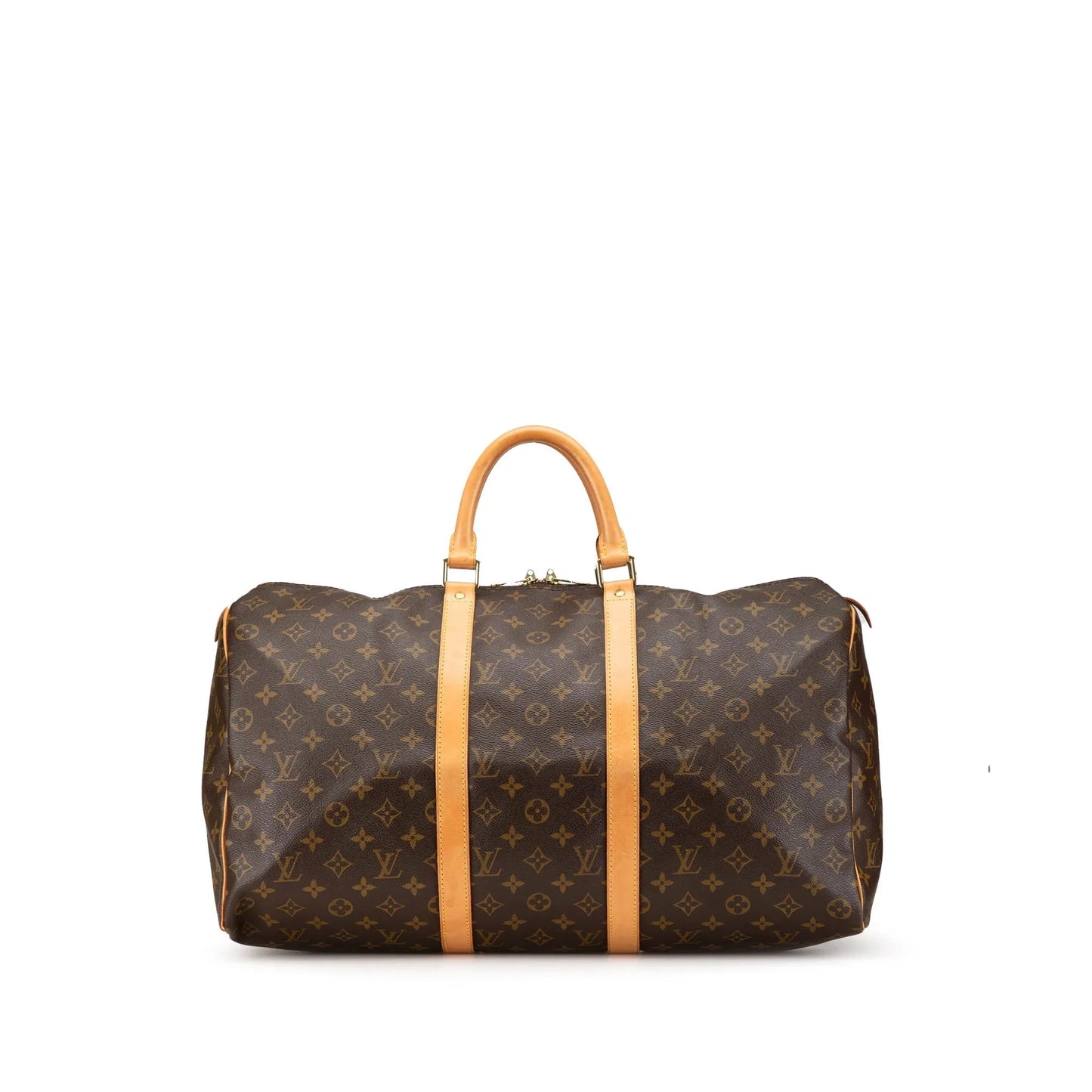 Brown Louis Vuitton Monogram Keepall 50 Travel Bag