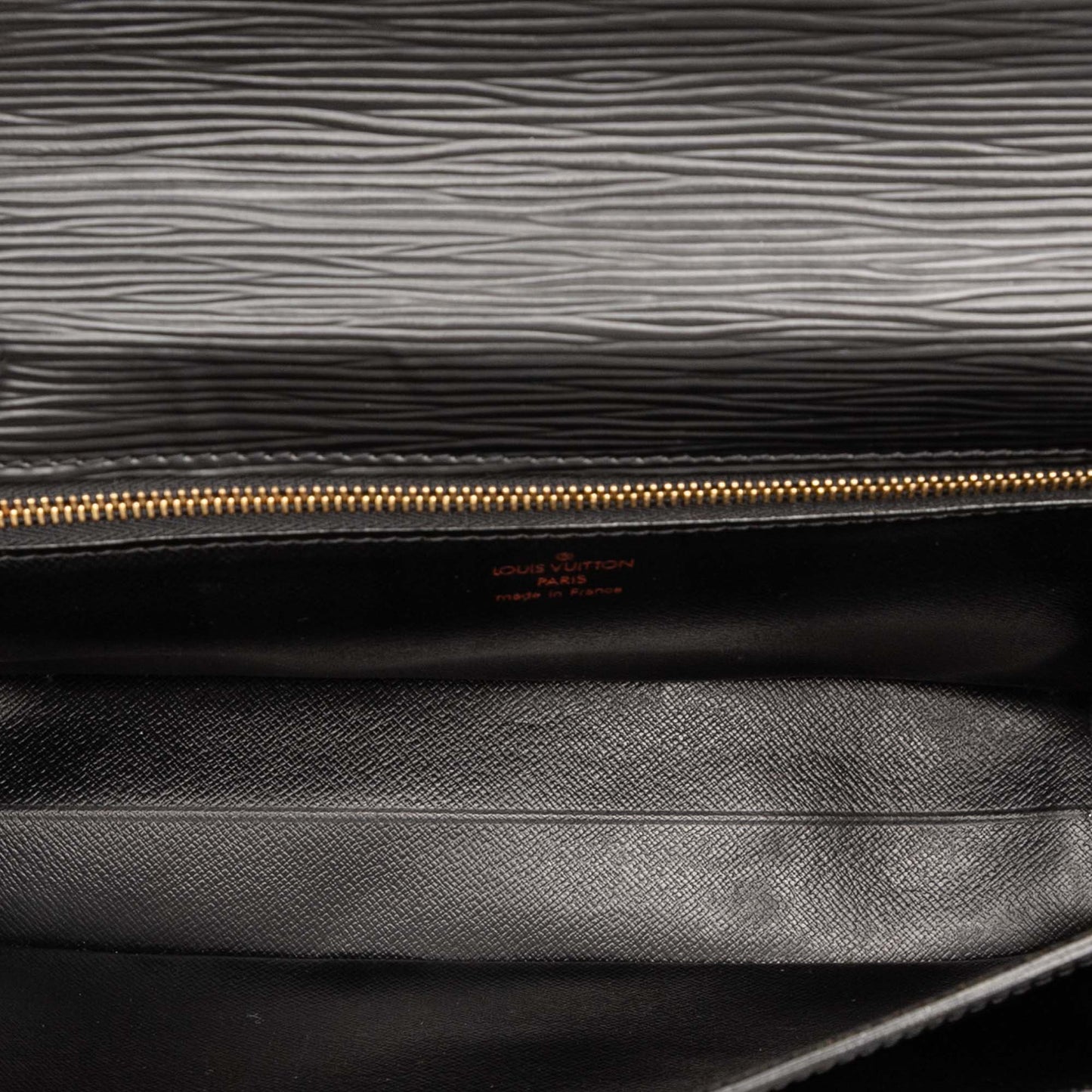 Black Louis Vuitton Epi Sellier Dragonne Clutch Bag