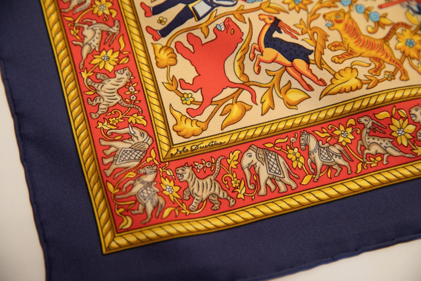 Hermes Chasse en Inde Scarf