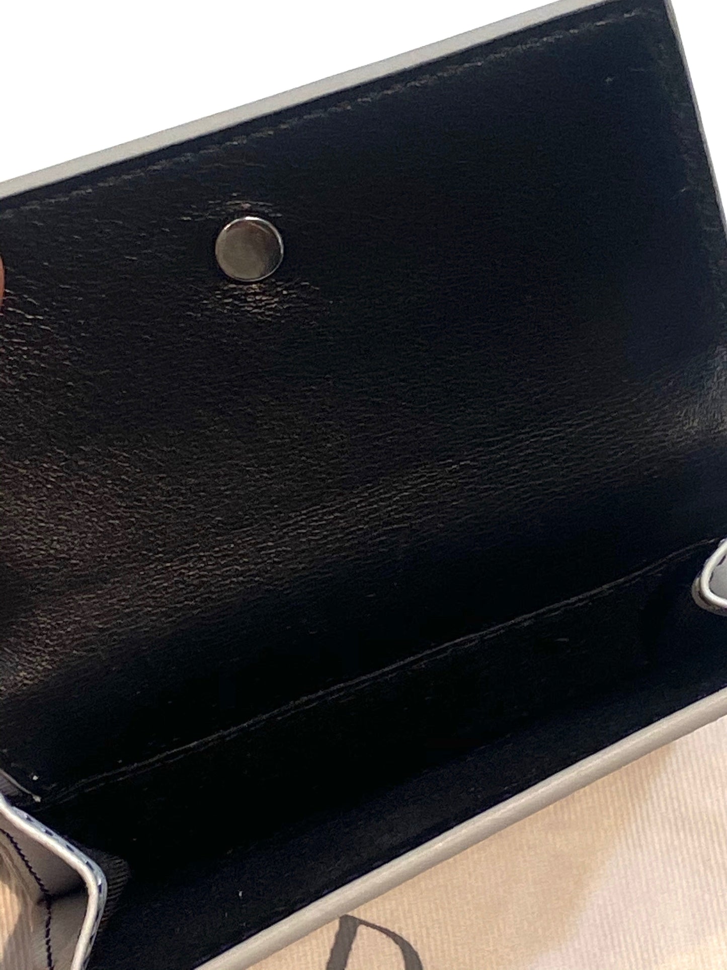 DIOR CALFSKIN LEATHER COMPACT BIFOLD WALLET