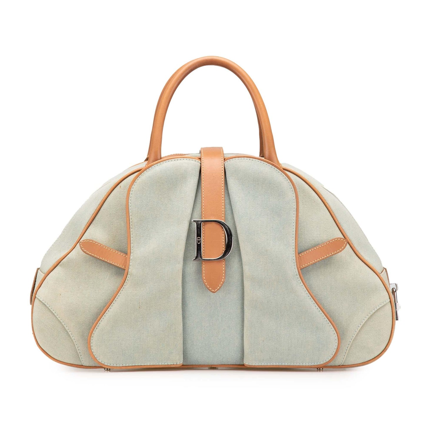 Dior Denim Double Saddle Bowler Bag