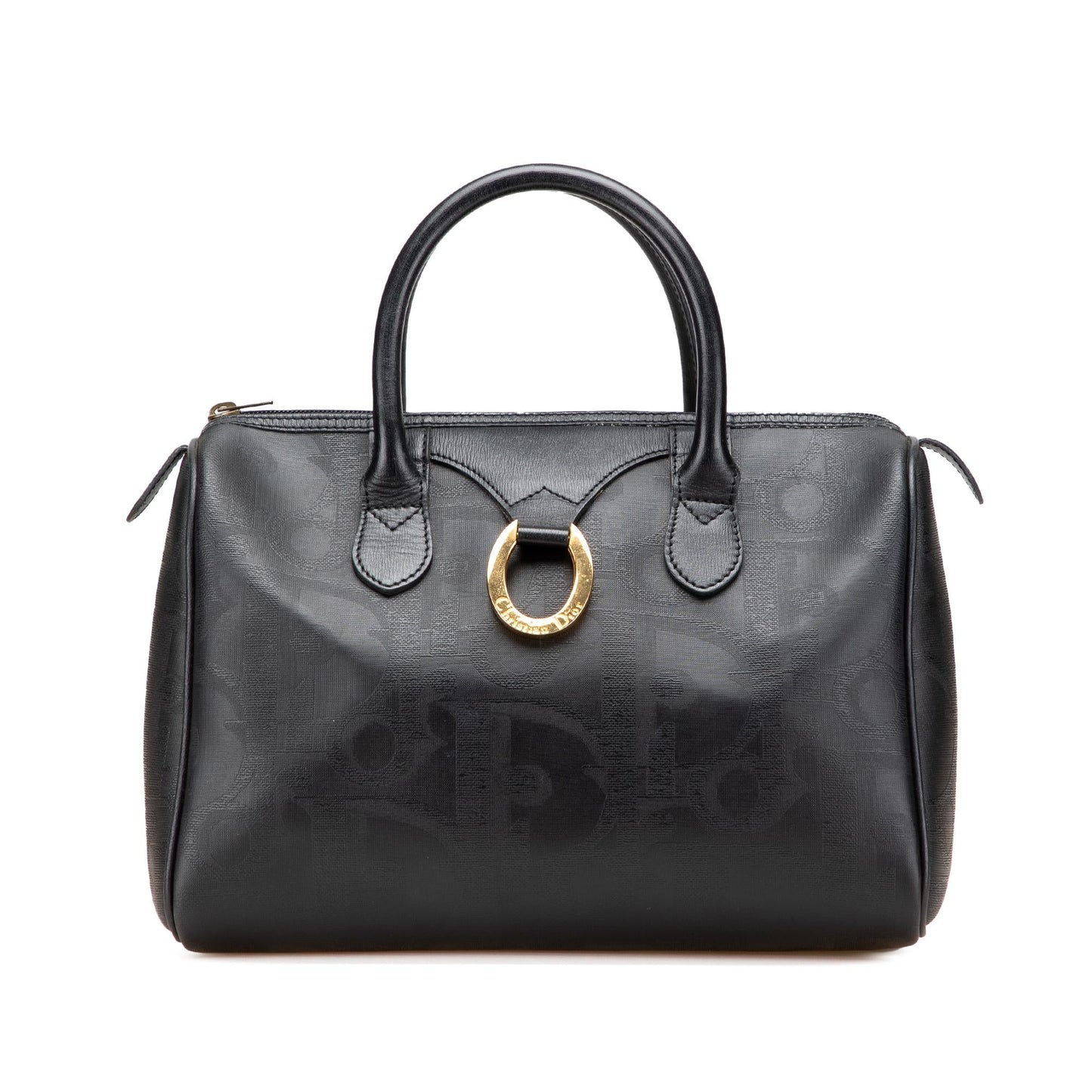 Dior Diorissimo Trotter Coated Canvas Boston Bag