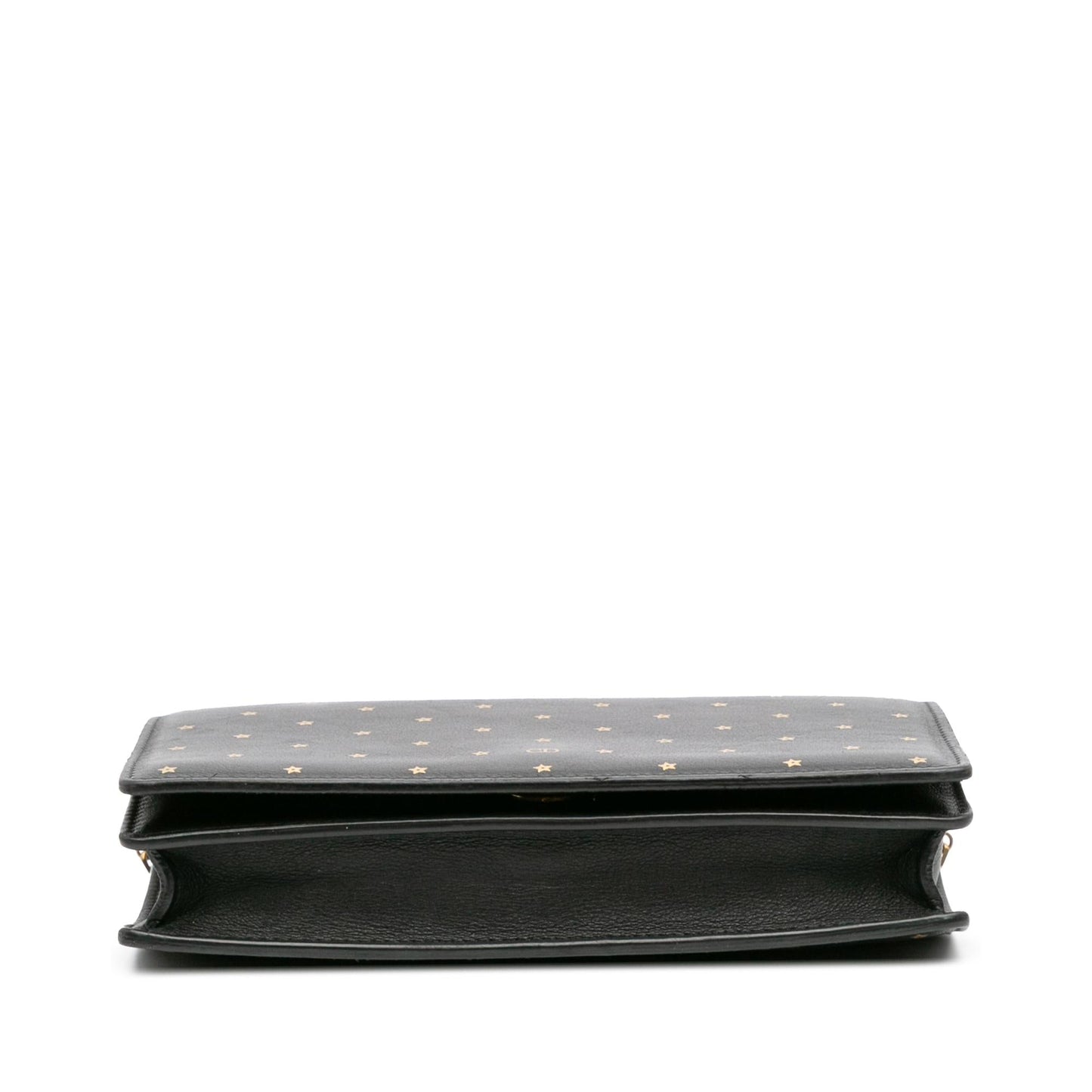 Dior Embossed Calfskin Stars Wallet on Chain
