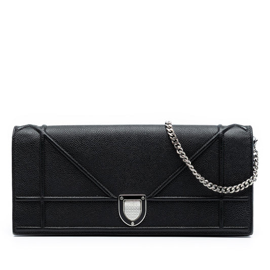 Dior Grained Calfskin Diorama Pochette Clutch