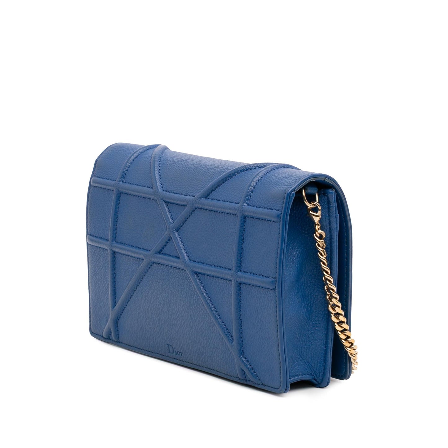 Dior Grained Calfskin Diorama Wallet on Chain
