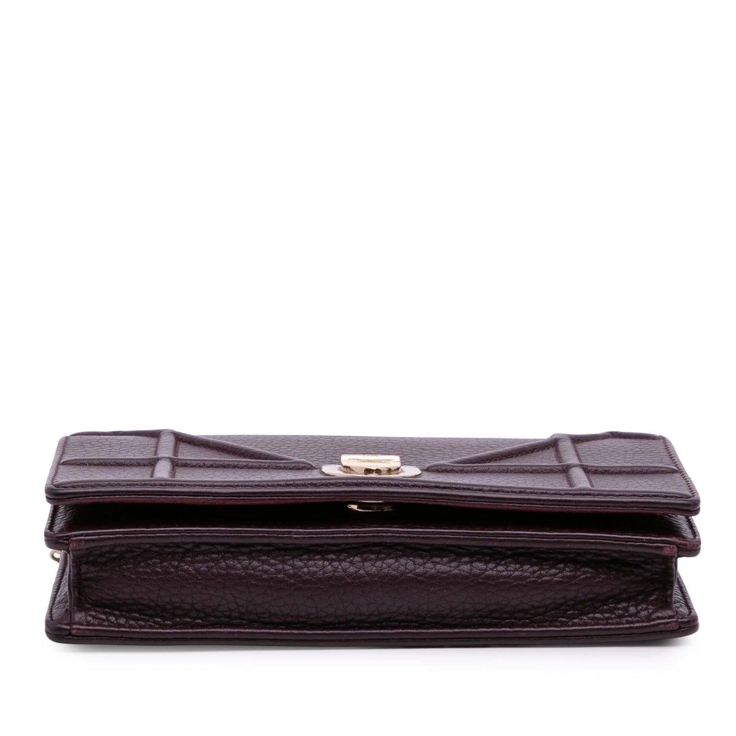 Dior Grained Calfskin Diorama Wallet on Chain
