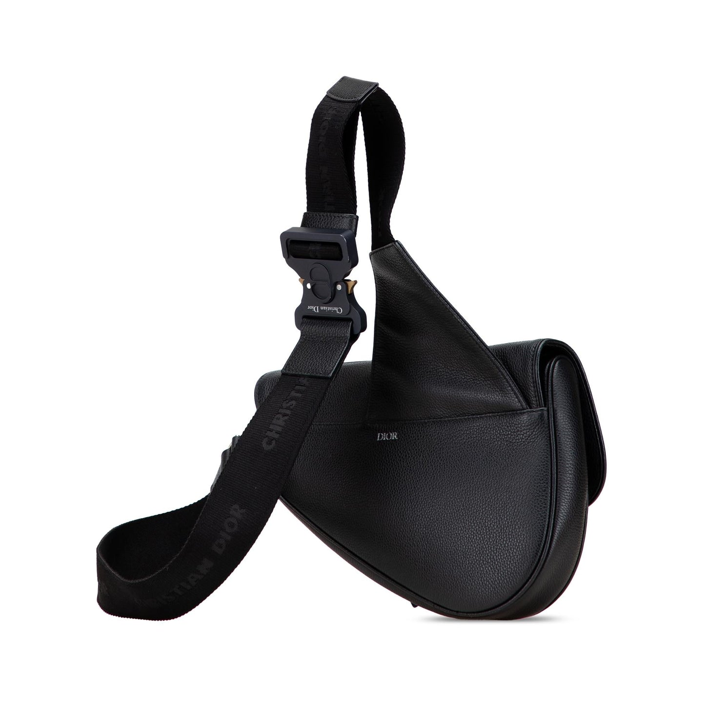 Dior Kim Jones Grained Calfskin Saddle Bag