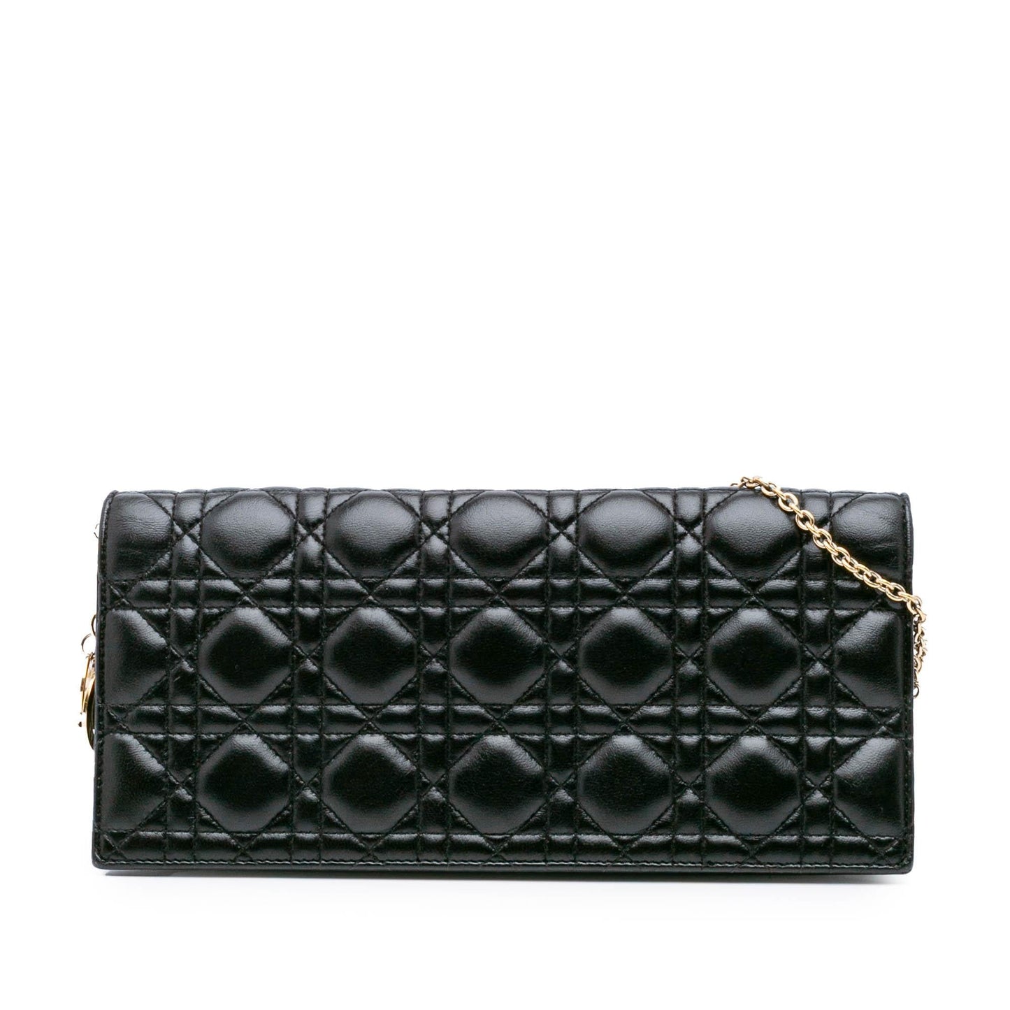 Dior Lambskin Cannage Lady Dior Convertible Clutch