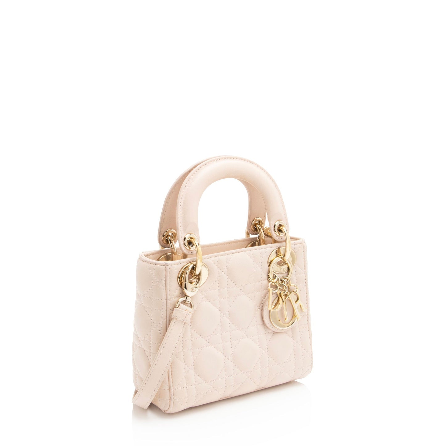 Dior Lambskin Lady Dior Mini Tote (SHF-TFr3Vt)