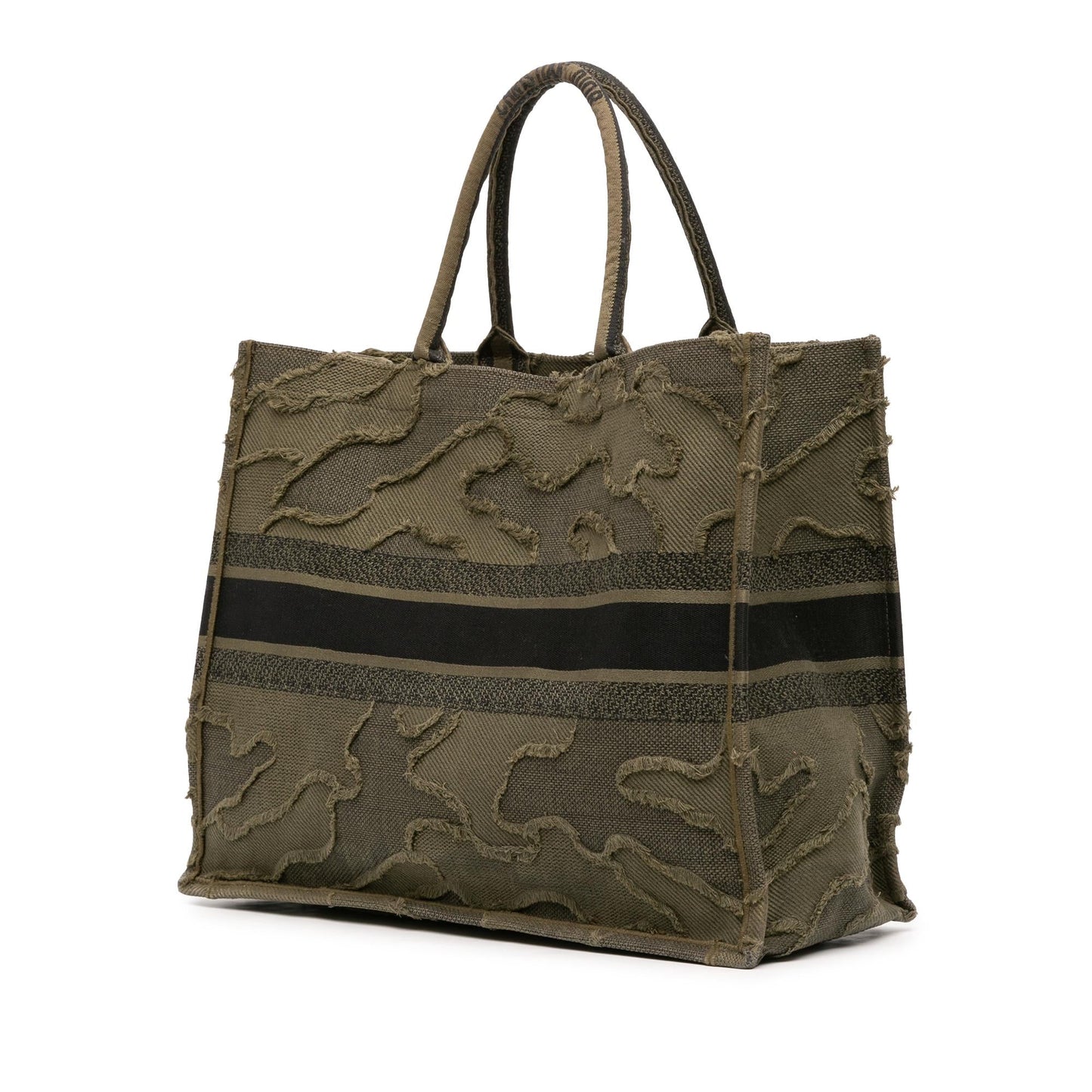 Dior Large Embroidered Canvas Camouflage Book Tote