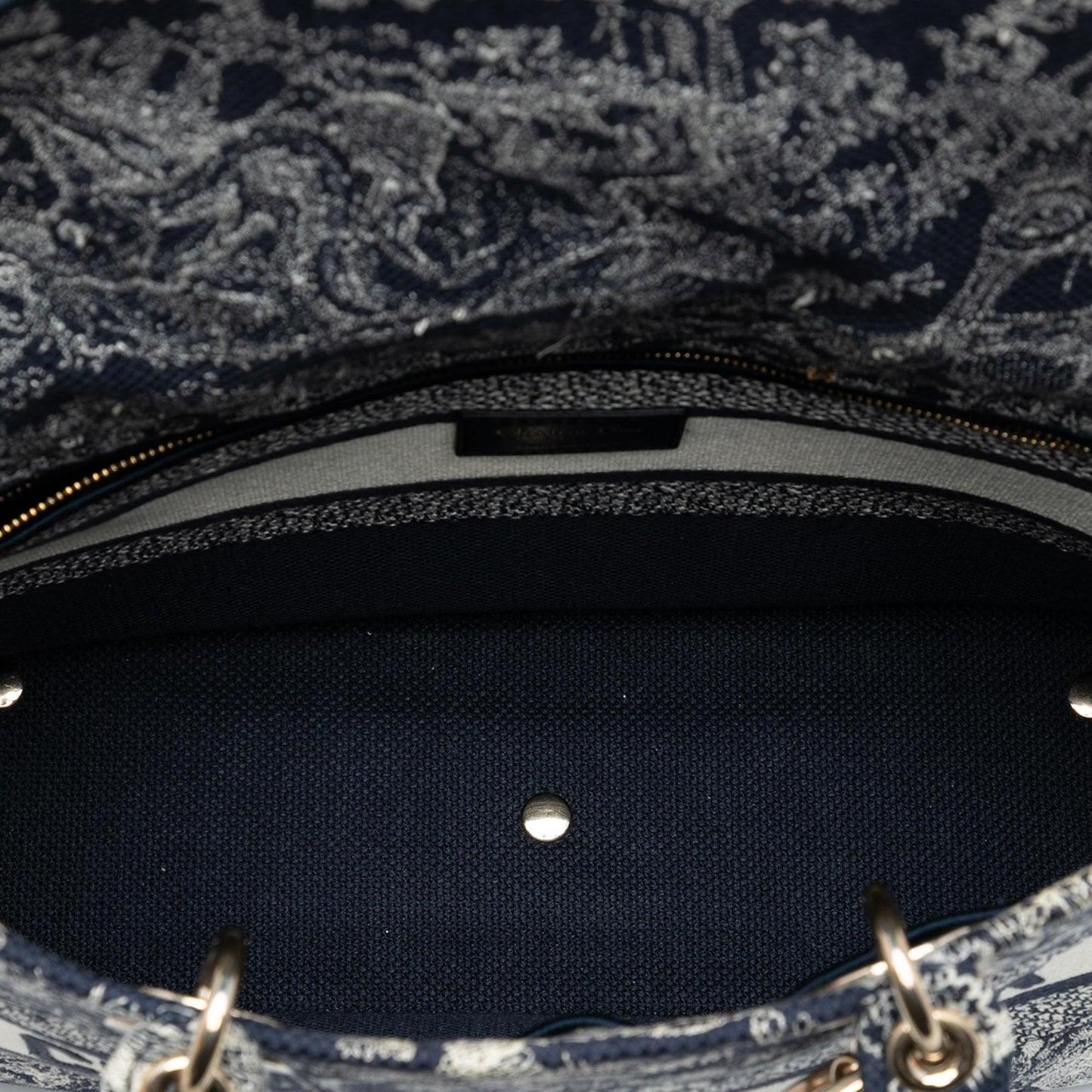 Dior Large Embroidered Canvas Toile de Jouy Lady D Lite