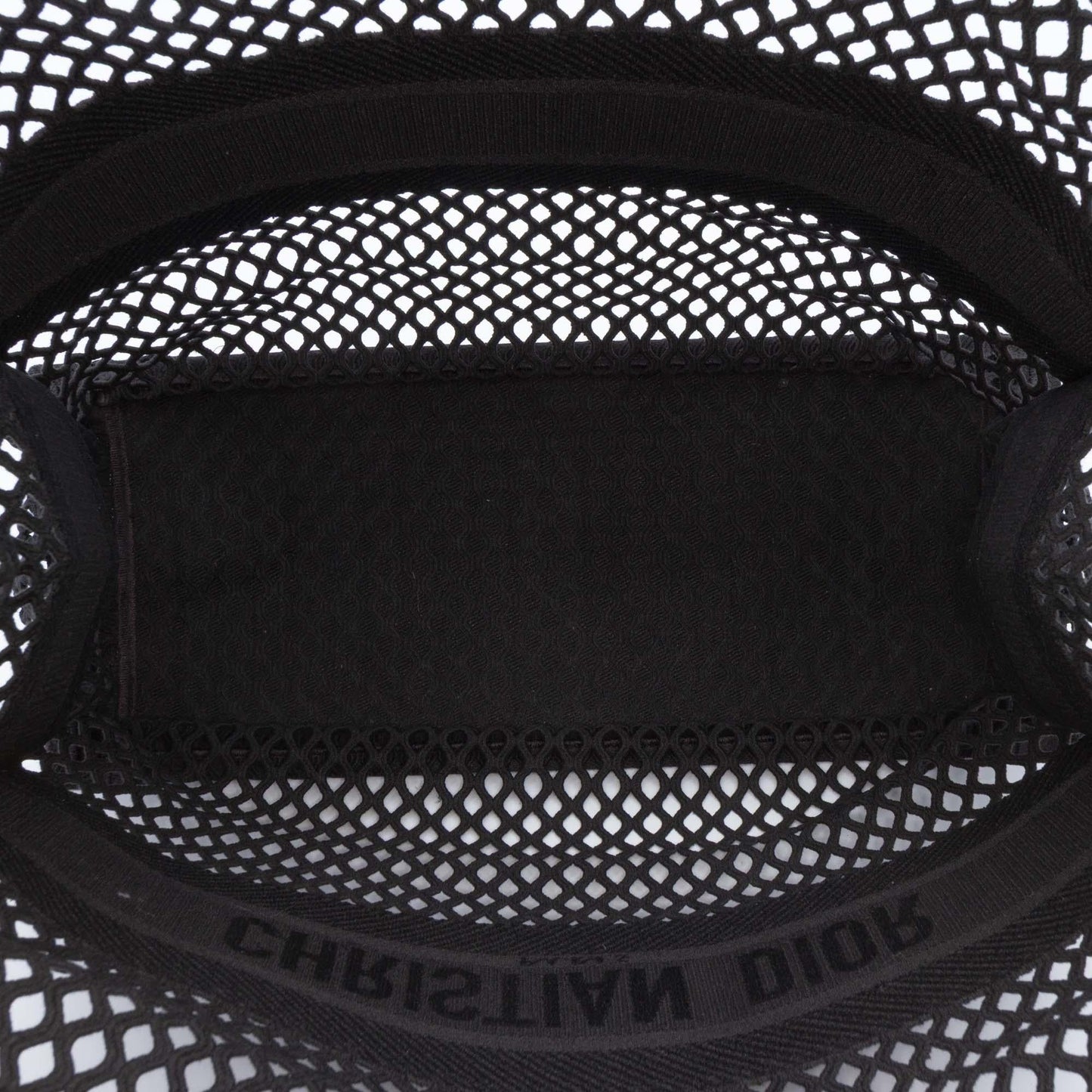Dior Large Embroidered Mesh Book Tote