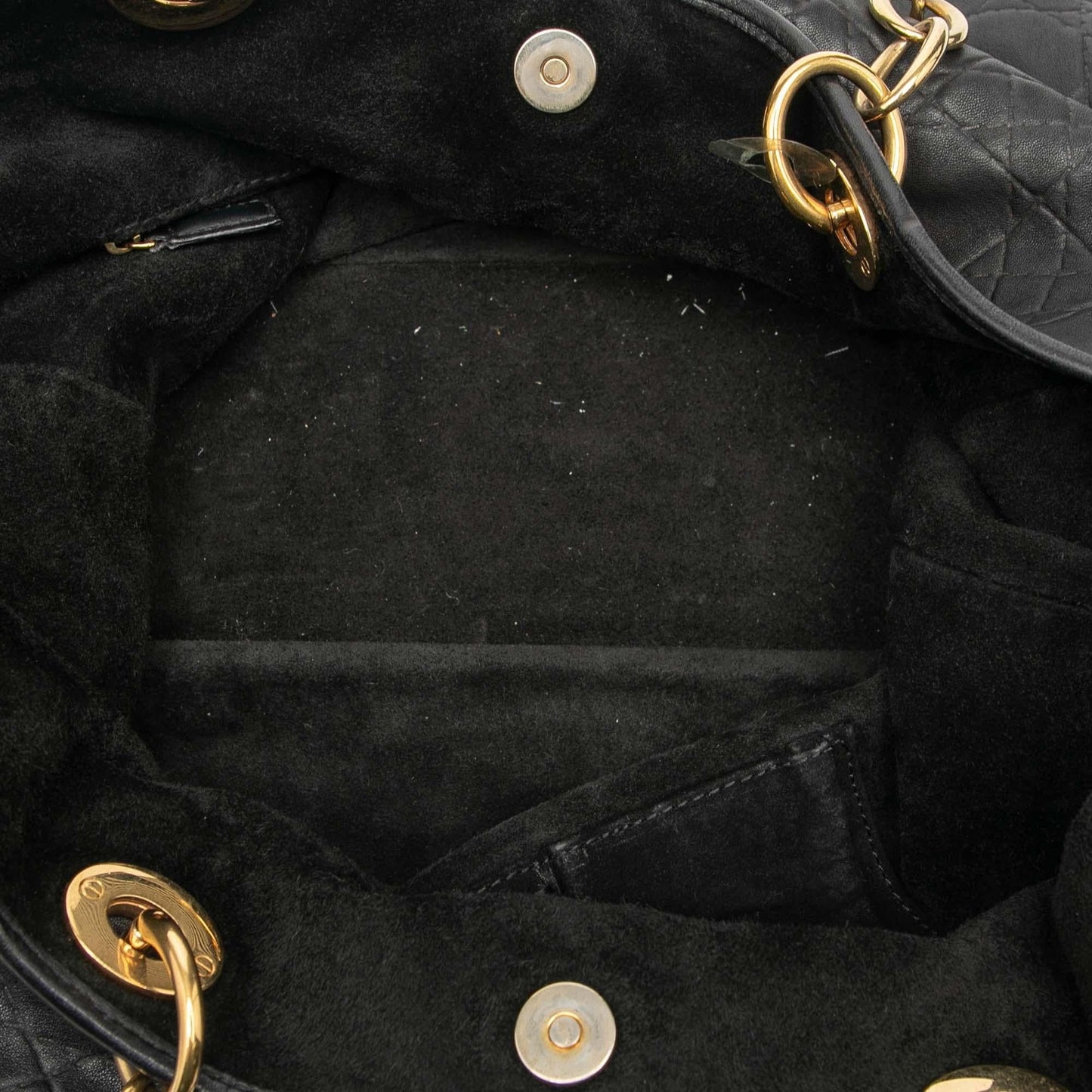 Dior Large Lambskin Cannage Lady Dior Soft Shopping Tote