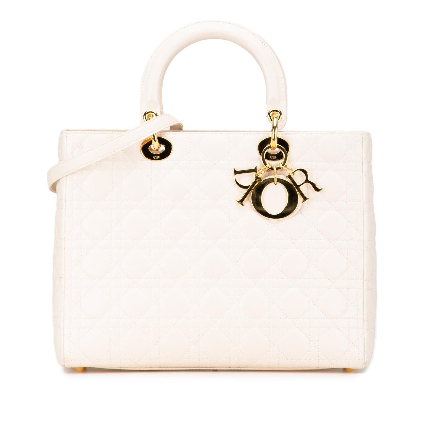 Dior Large Lambskin Cannage Lady Dior