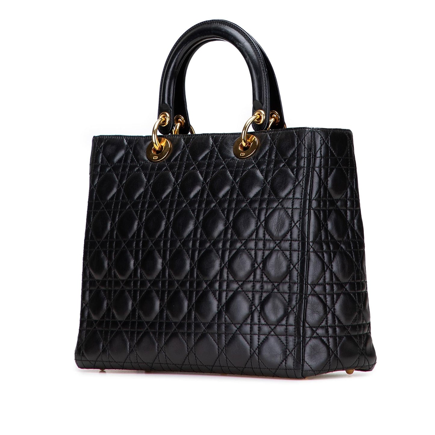 Dior Large Lambskin Cannage Lady Dior