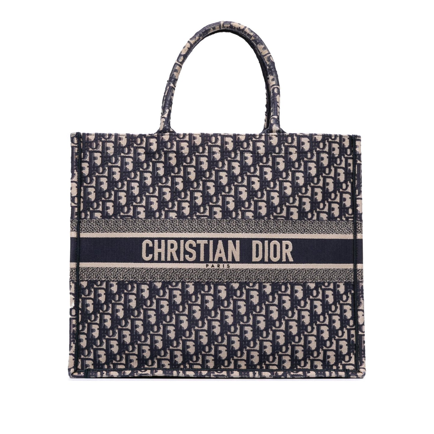Dior Large Oblique Canvas Book Tote