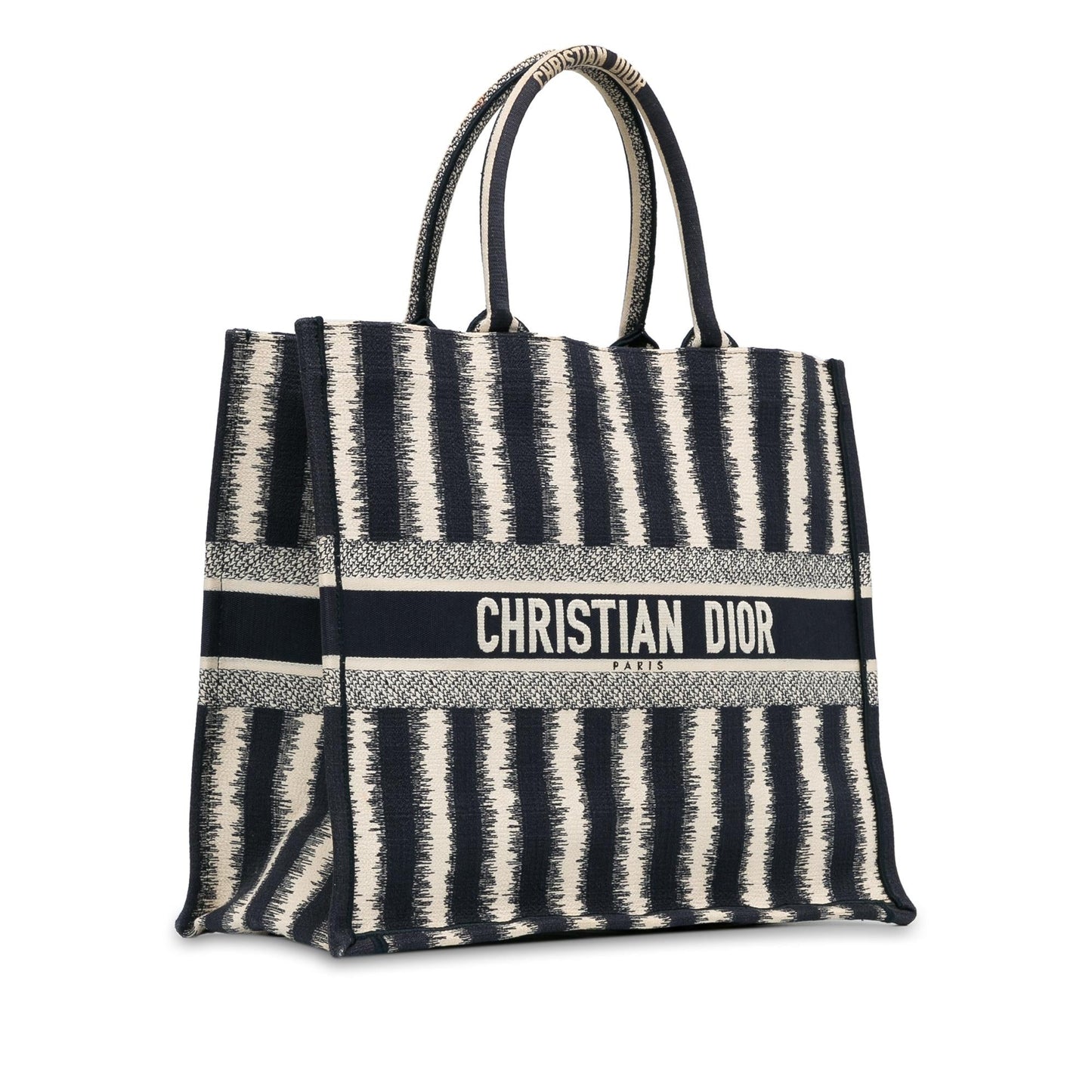 Dior Large Striped Book Tote
