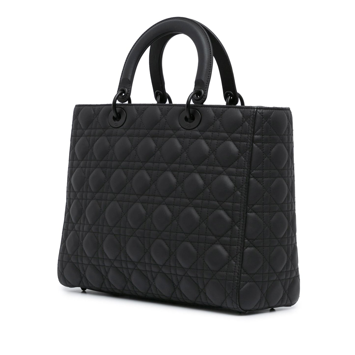Dior Large Ultra Matte Calfskin Cannage Lady Dior (SHG-e5IVhs)
