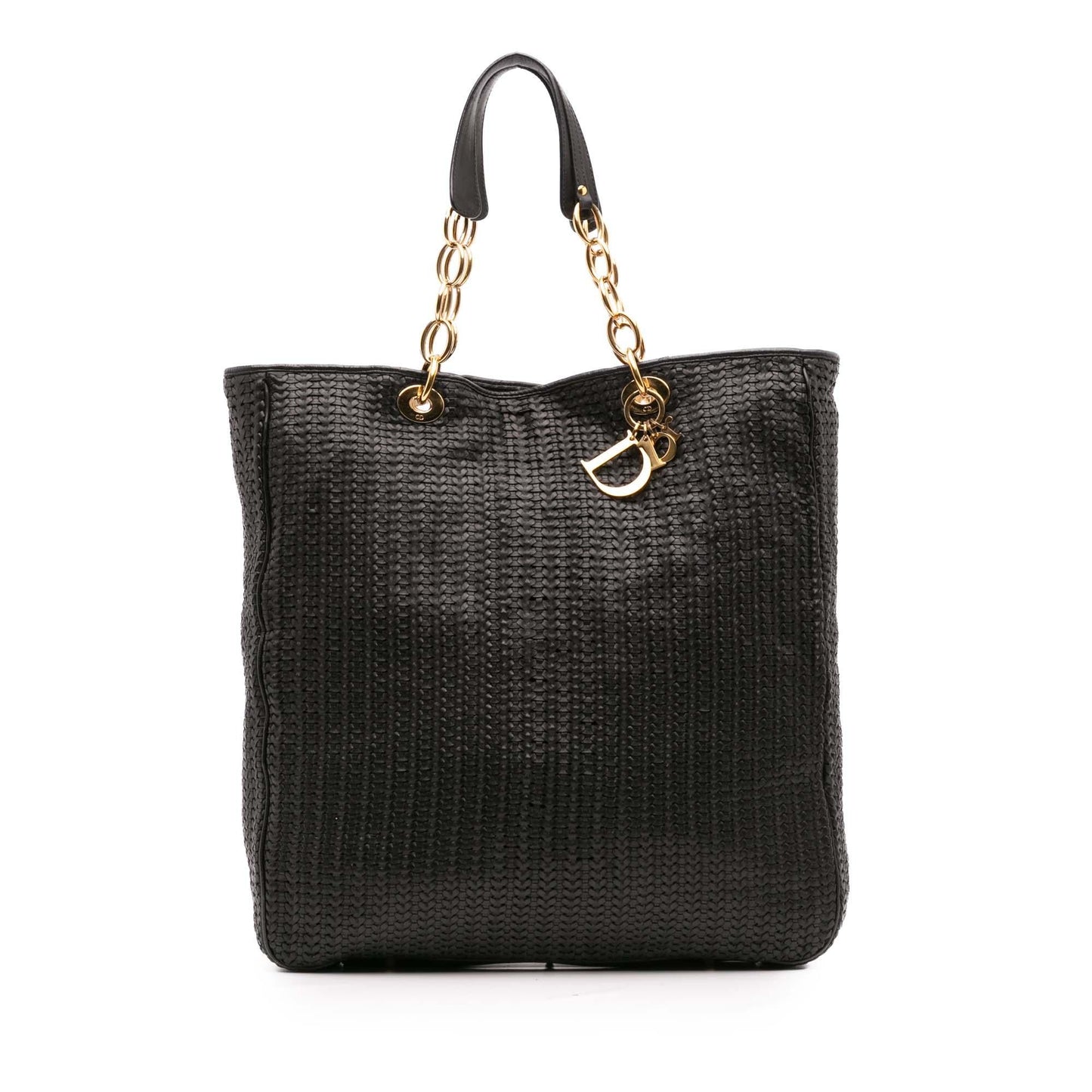Dior Large Woven Lambskin Lady Dior Soft Shopping Tote