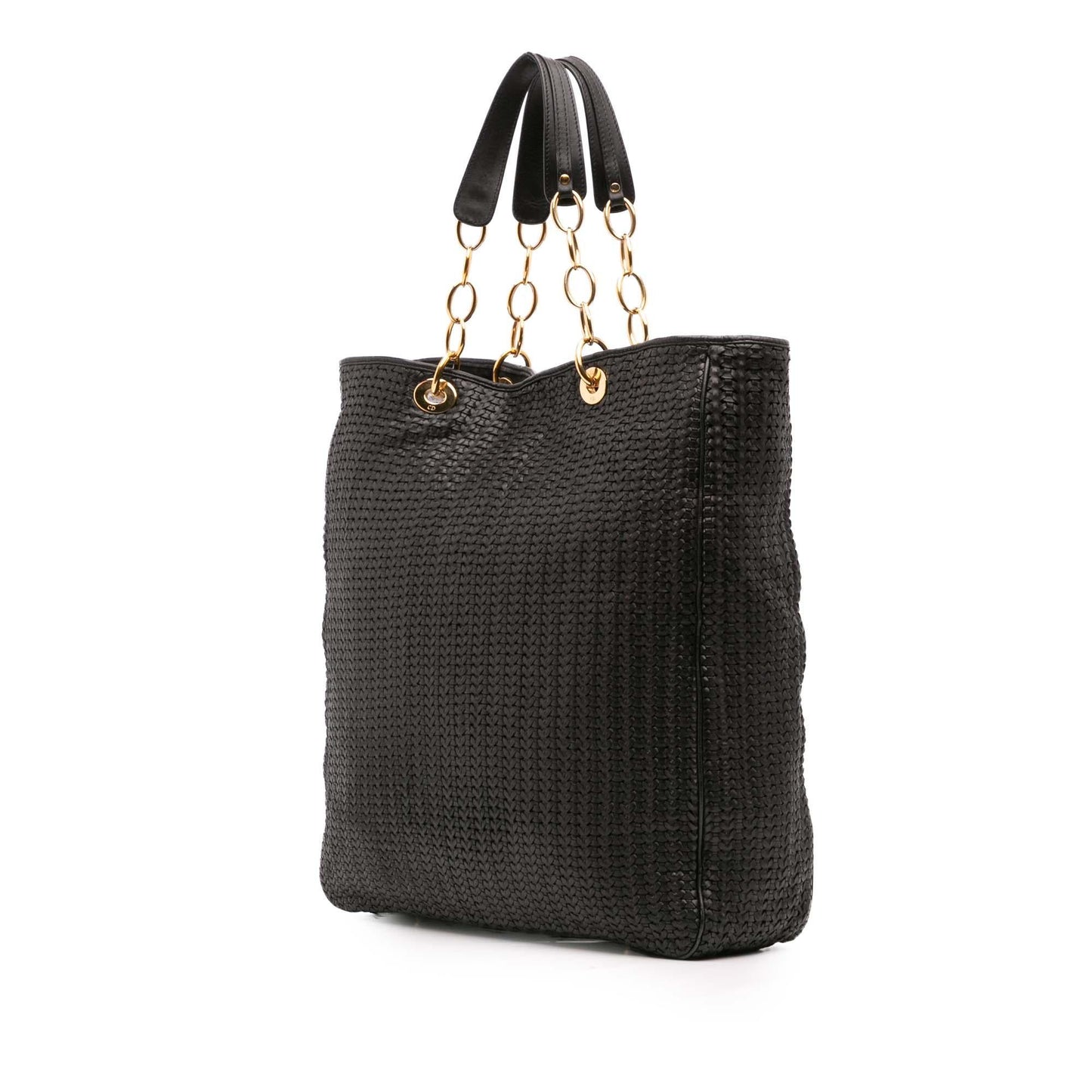 Dior Large Woven Lambskin Lady Dior Soft Shopping Tote